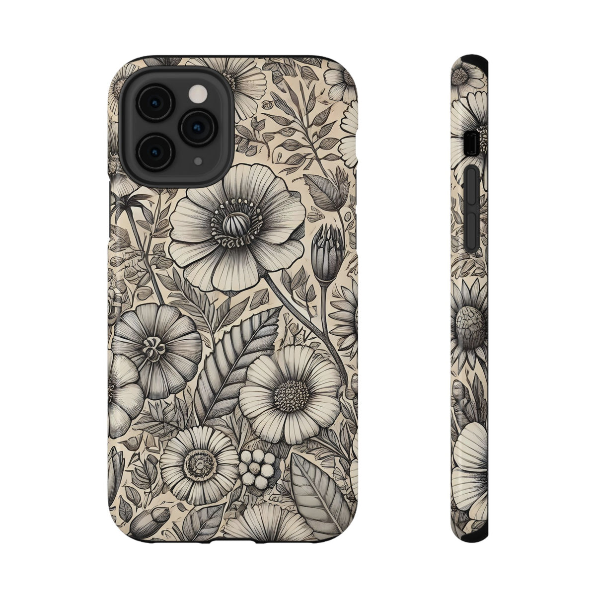 Paper Flowers Impact-Resistant Case