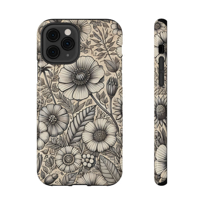 Paper Flowers Impact-Resistant Case