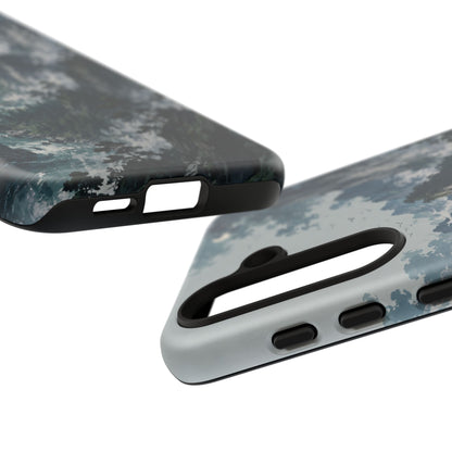 Mountain Landscape Phone Case — Misty Peaks Protective Tough Case