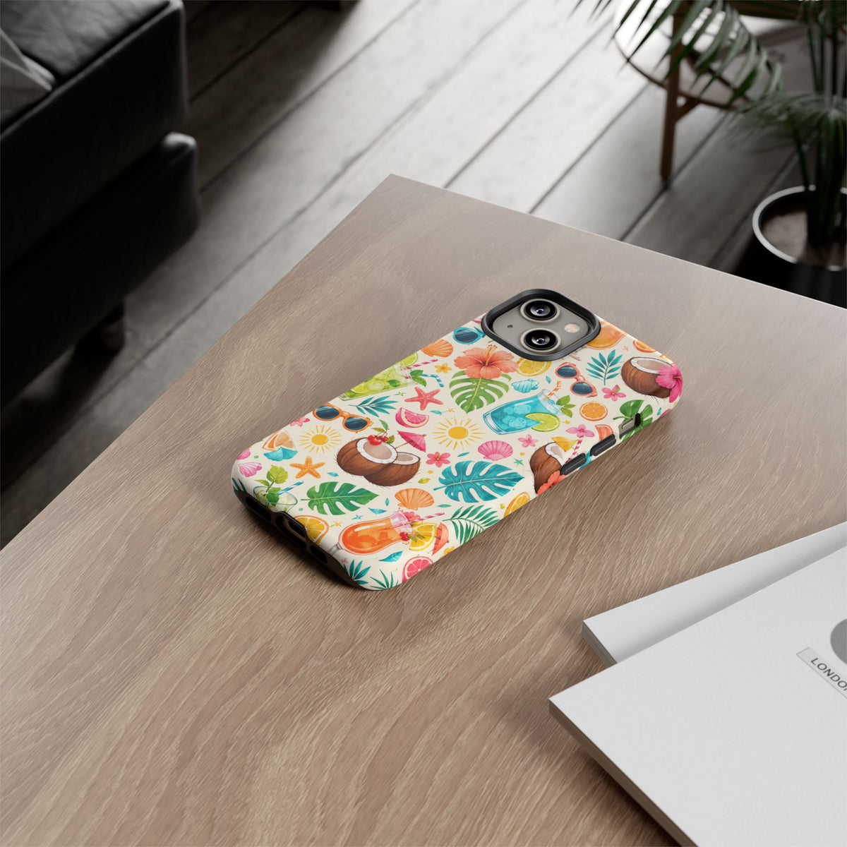 Tropical Cocktail Phone Case — Summer Beach Pattern iPhone Case