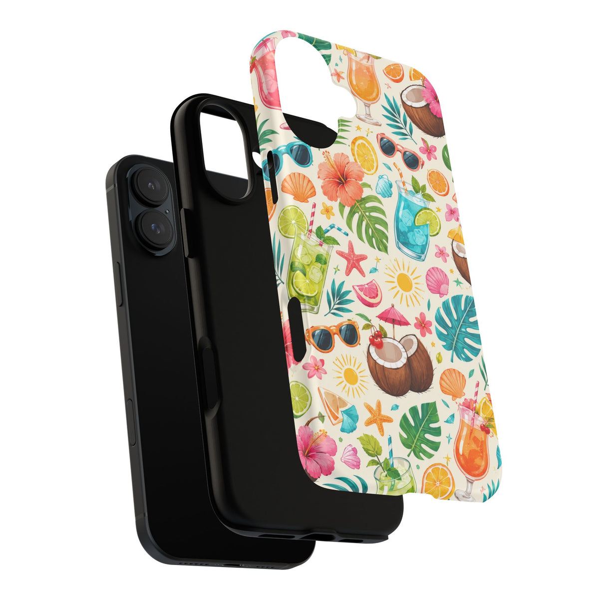 Tropical Cocktail Phone Case — Summer Beach Pattern iPhone Case