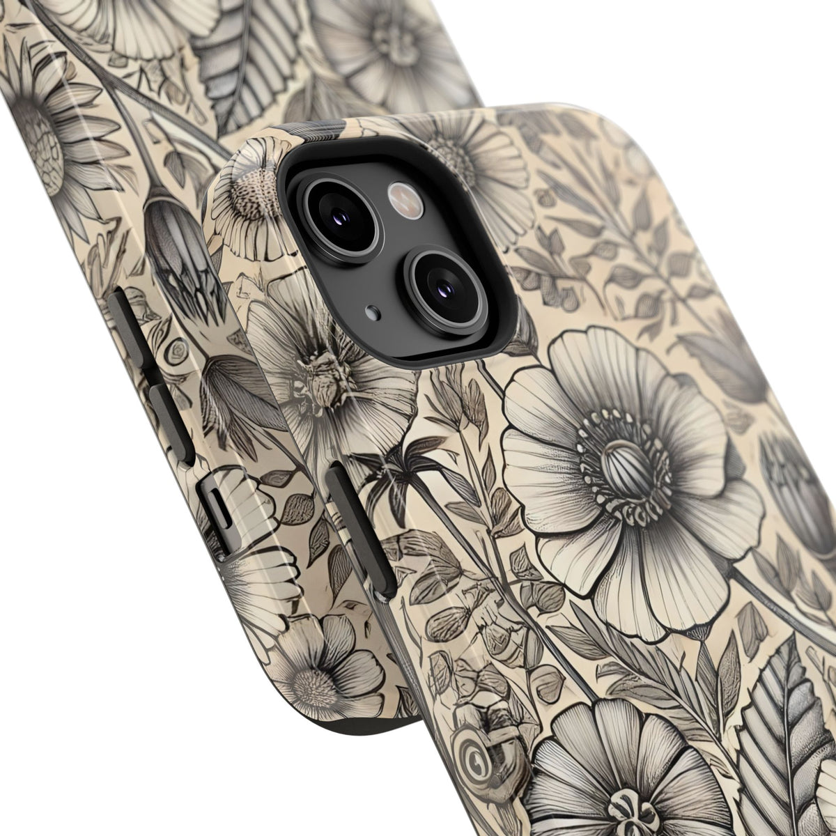 Paper Flowers Impact-Resistant Case