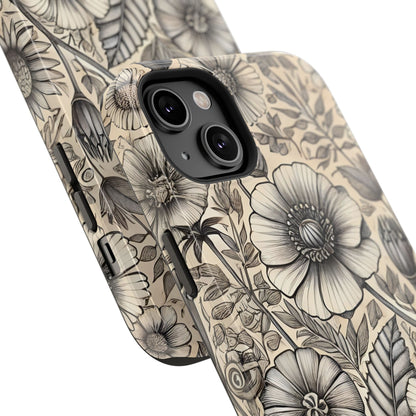 Paper Flowers Impact-Resistant Case