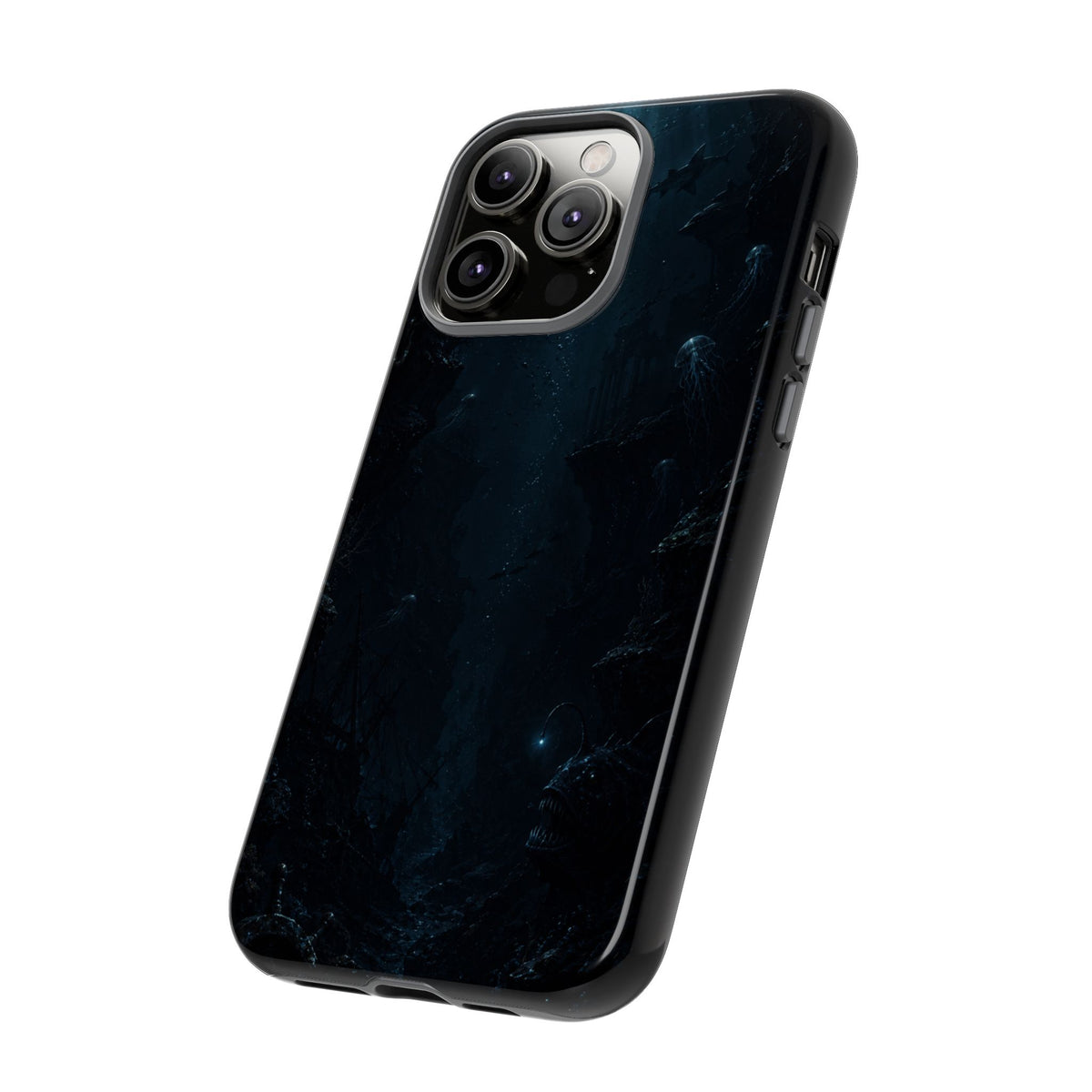Dark Sea Trench Tough Phone Case — Protective Stylish iPhone Cover