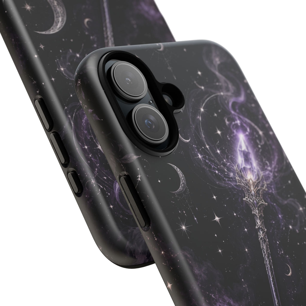 Celestial Magic Wand Phone Case — Mystic Moon & Stars Galaxy Tough Case