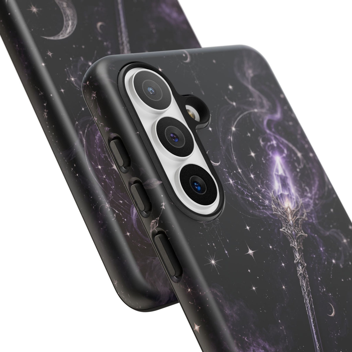 Celestial Magic Wand Phone Case — Mystic Moon & Stars Galaxy Tough Case