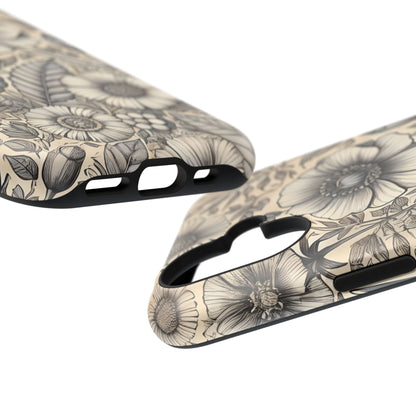 Paper Flowers Impact-Resistant Case