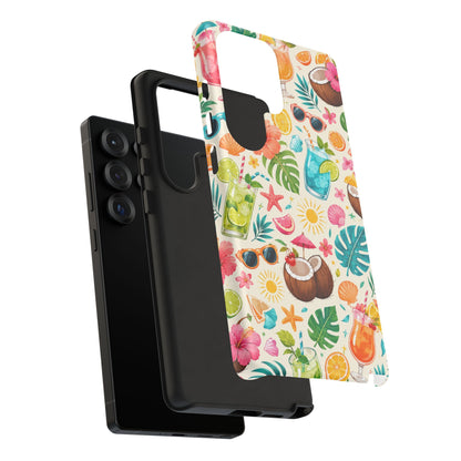 Tropical Cocktail Phone Case — Summer Beach Pattern iPhone Case