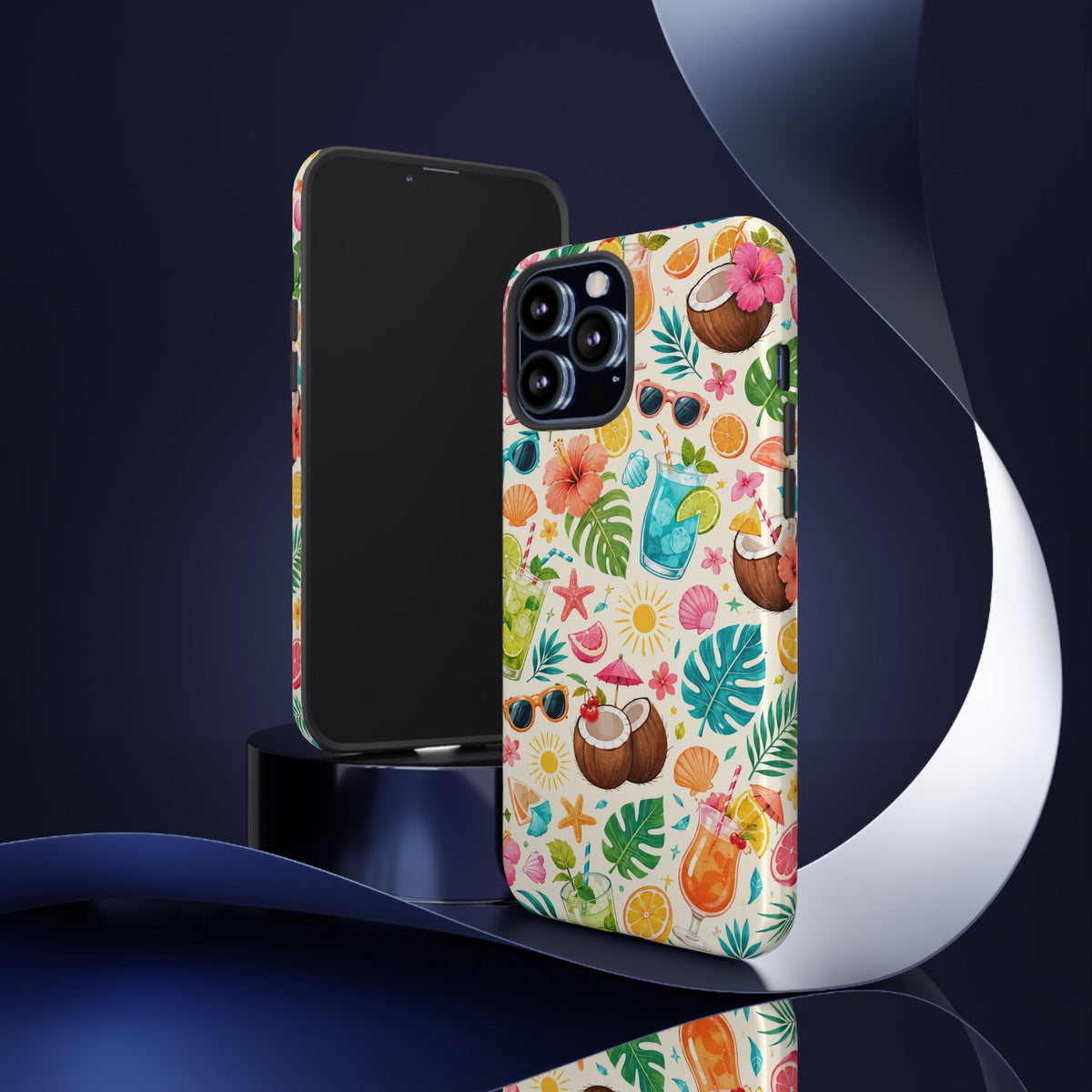 Tropical Cocktail Phone Case — Summer Beach Pattern iPhone Case