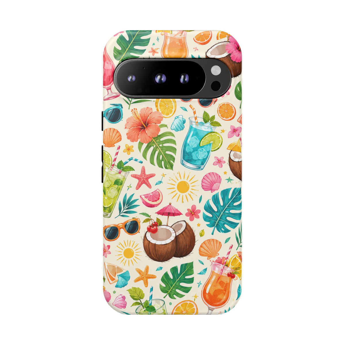 Tropical Cocktail Phone Case — Summer Beach Pattern iPhone Case