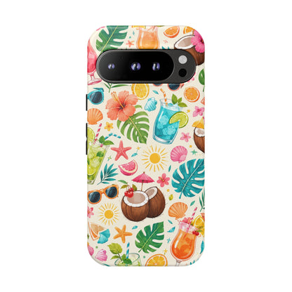 Tropical Cocktail Phone Case — Summer Beach Pattern iPhone Case