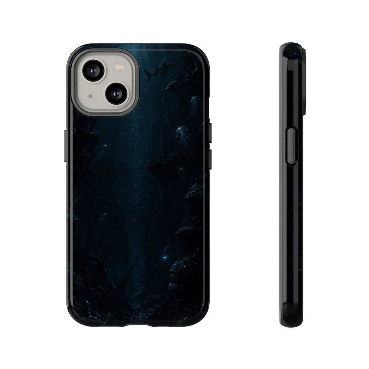 Dark Sea Trench Tough Phone Case — Protective Stylish iPhone Cover