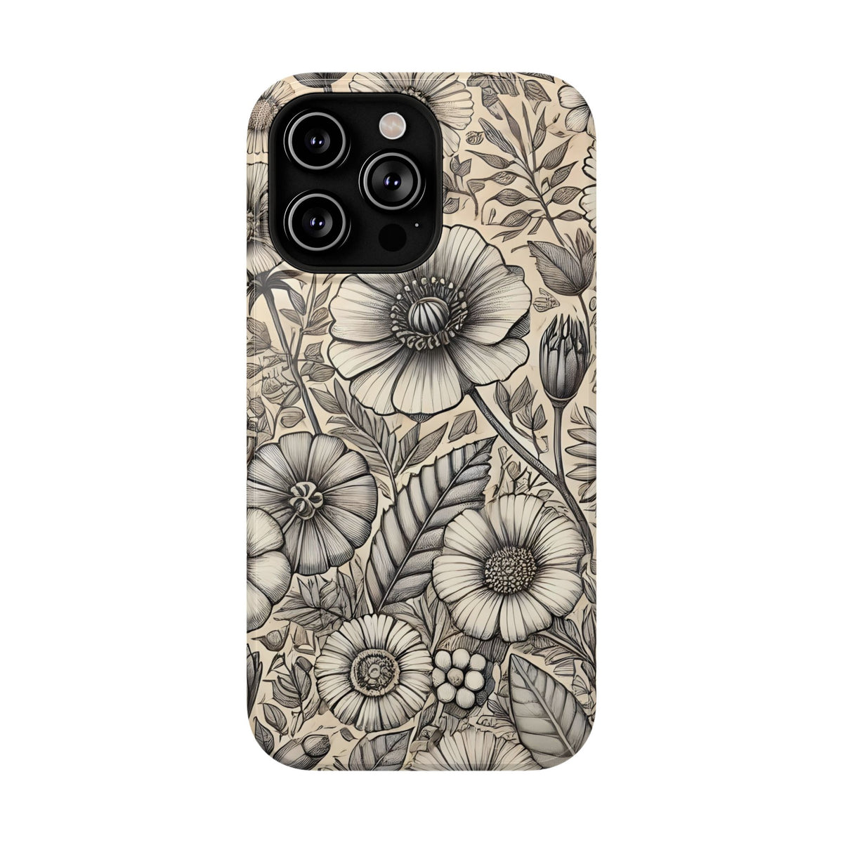 Paper Flowers Impact-Resistant Case