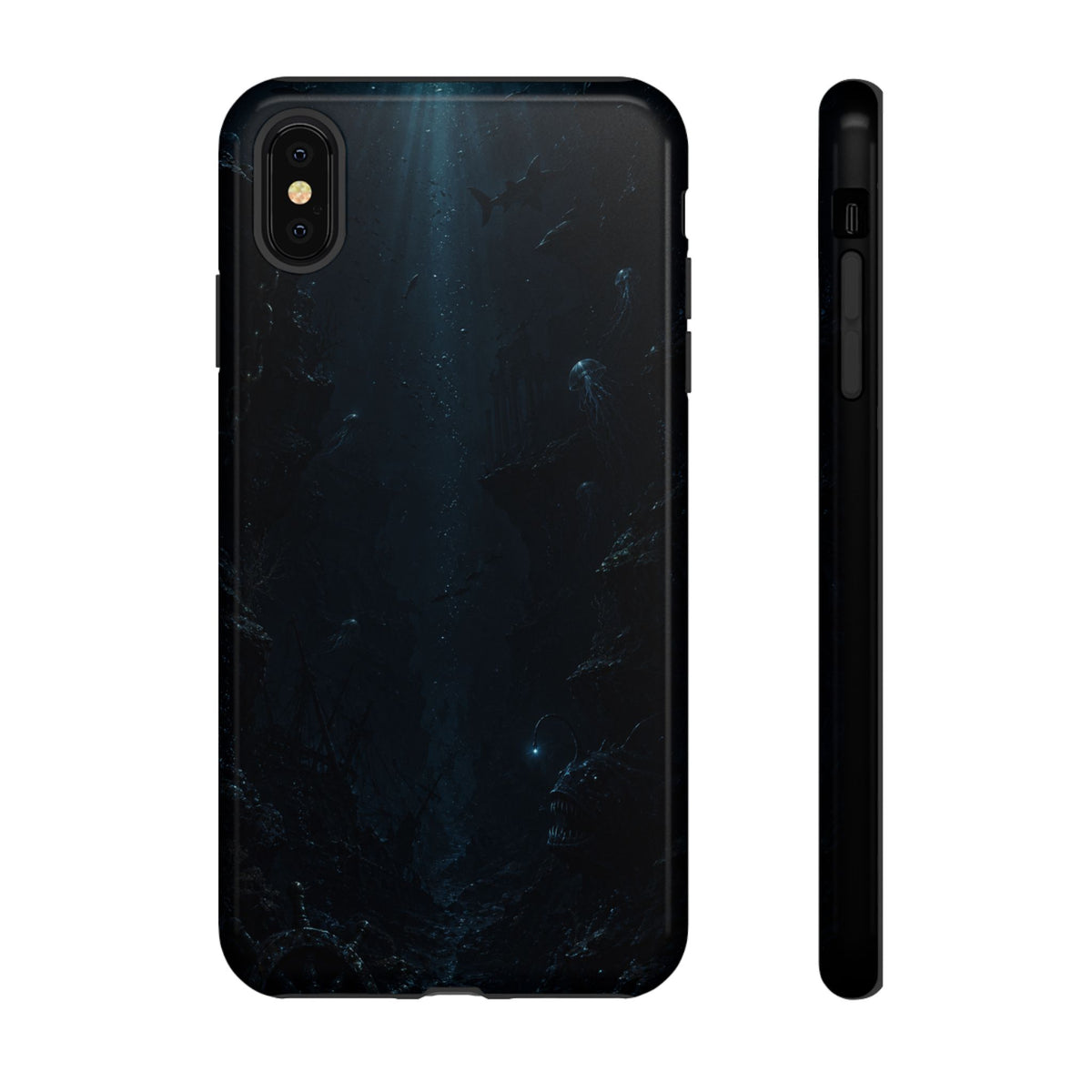 Dark Sea Trench Tough Phone Case — Protective Stylish iPhone Cover