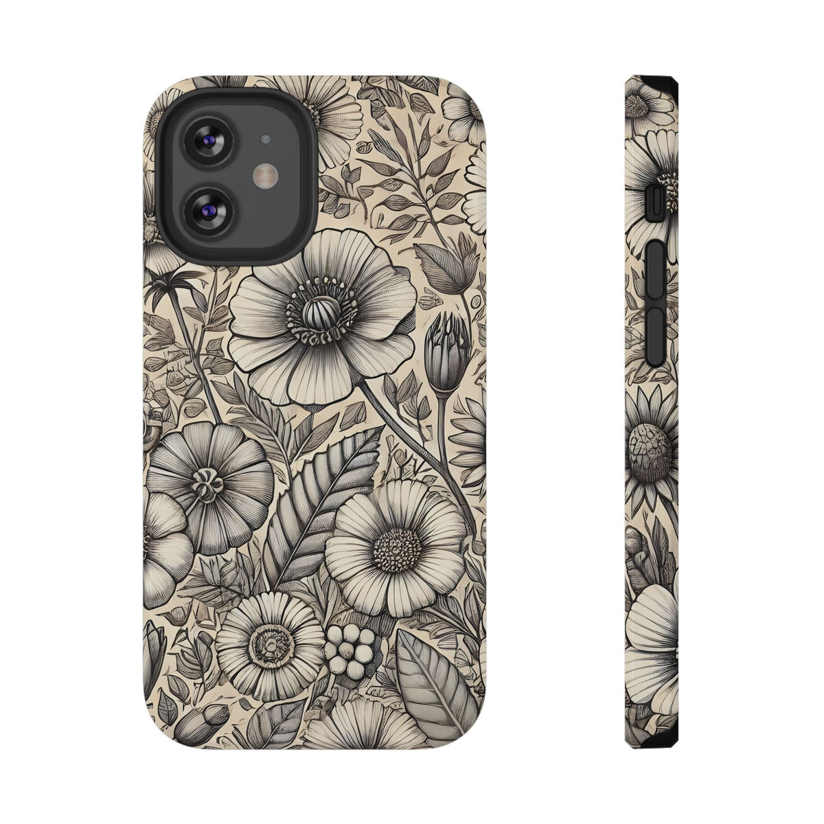 Paper Flowers Impact-Resistant Case