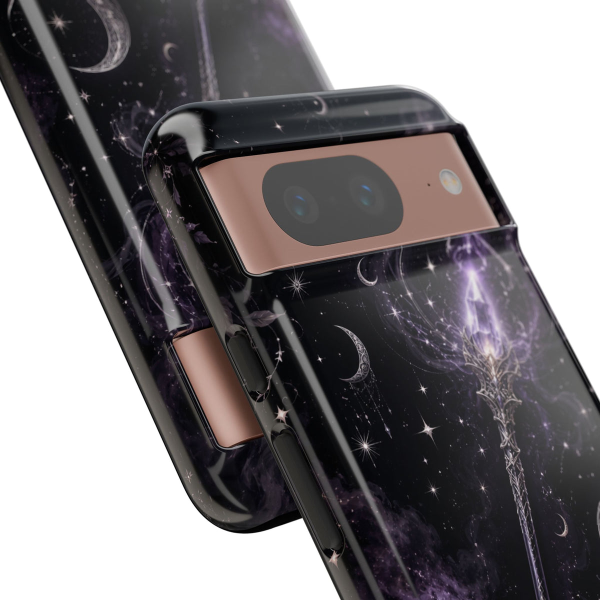 Celestial Magic Wand Phone Case — Mystic Moon & Stars Galaxy Tough Case