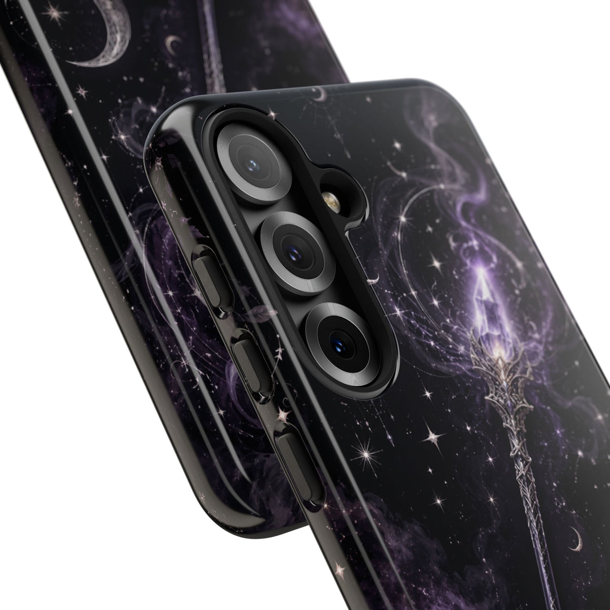Celestial Magic Wand Phone Case — Mystic Moon & Stars Galaxy Tough Case