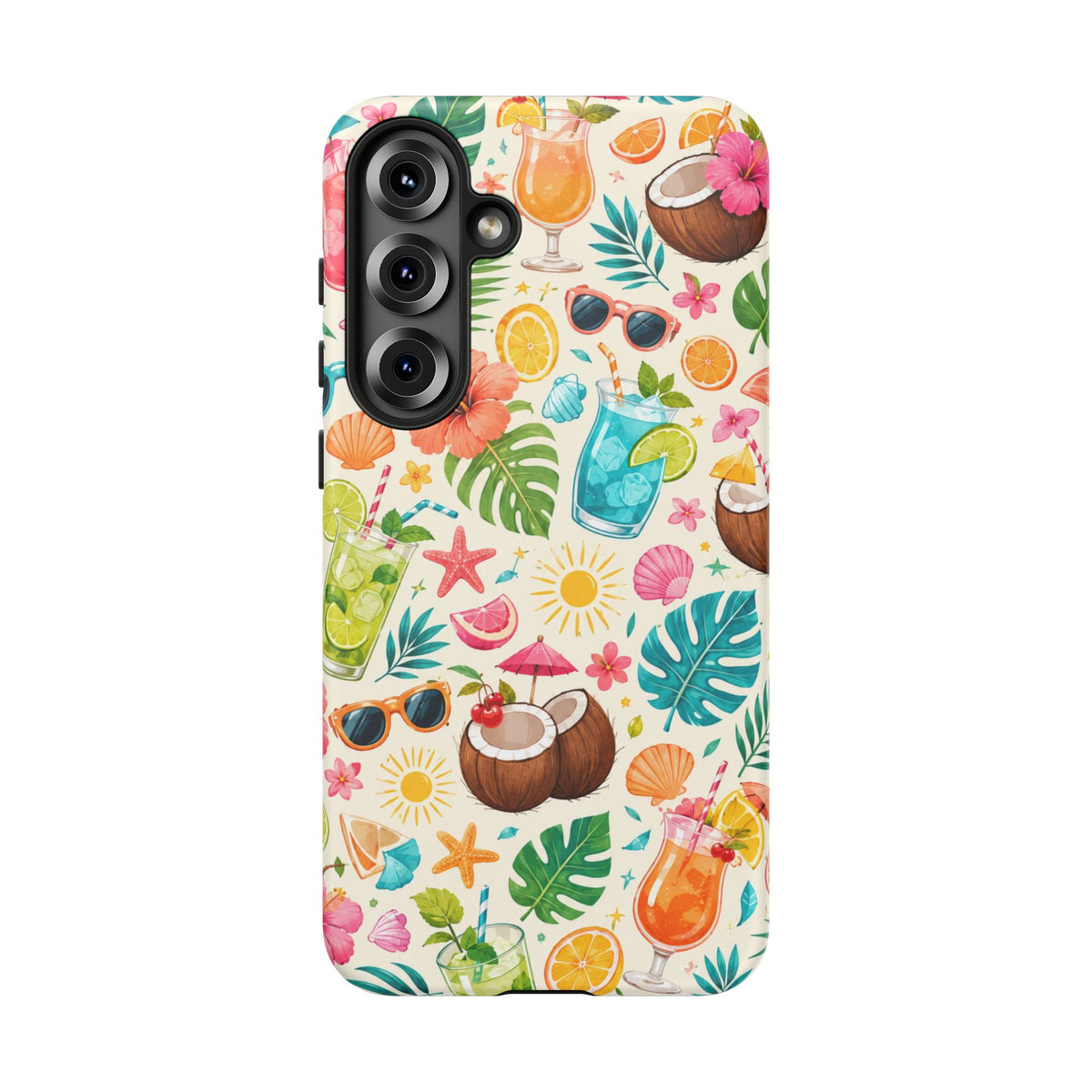 Tropical Cocktail Phone Case — Summer Beach Pattern iPhone Case