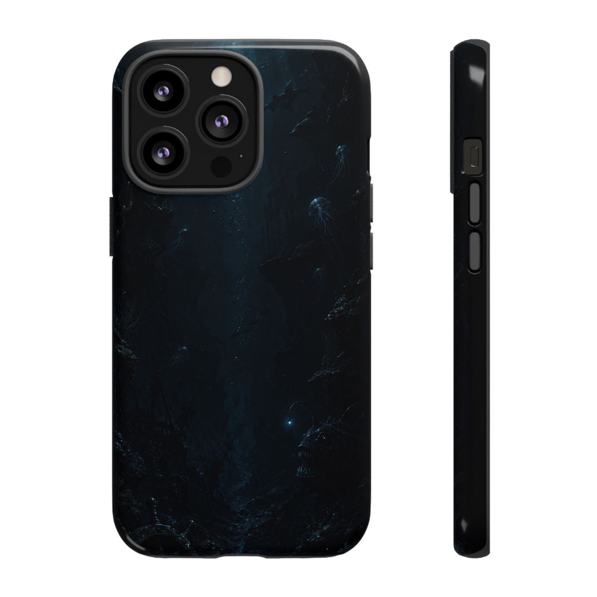 Dark Sea Trench Tough Phone Case — Protective Stylish iPhone Cover