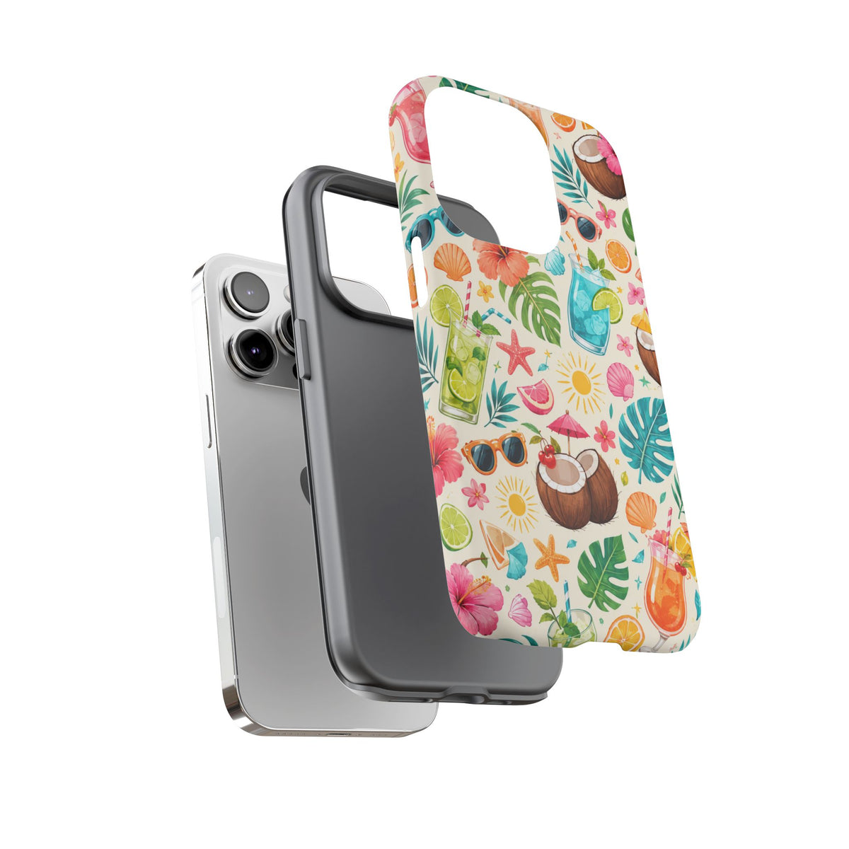 Tropical Cocktail Phone Case — Summer Beach Pattern iPhone Case