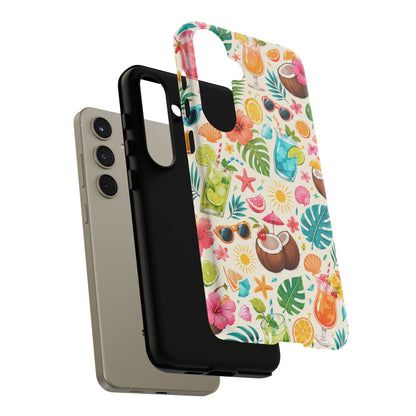 Tropical Cocktail Phone Case — Summer Beach Pattern iPhone Case