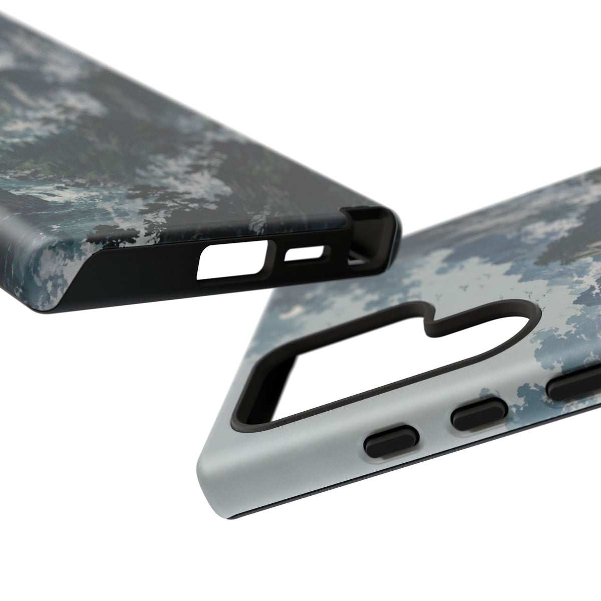 Mountain Landscape Phone Case — Misty Peaks Protective Tough Case