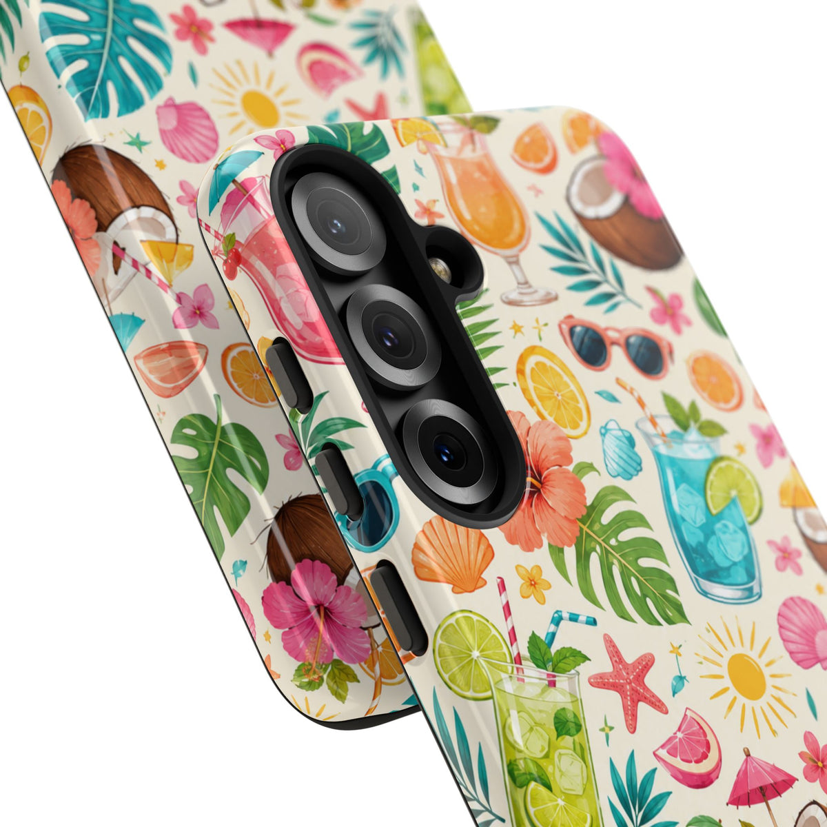 Tropical Cocktail Phone Case — Summer Beach Pattern iPhone Case