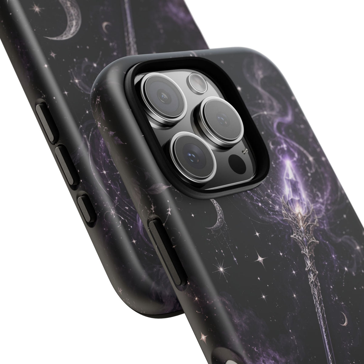 Celestial Magic Wand Phone Case — Mystic Moon & Stars Galaxy Tough Case