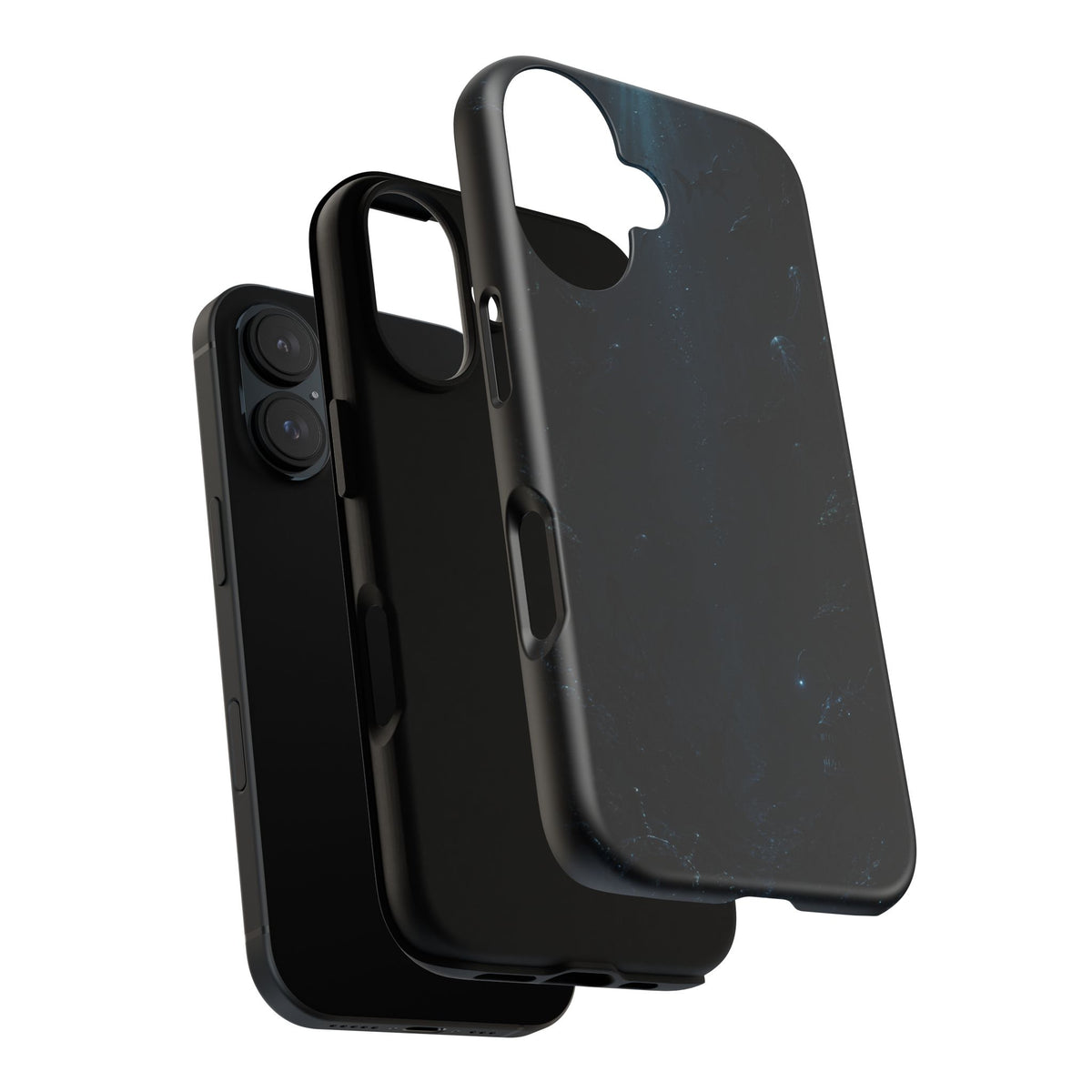 Dark Sea Trench Tough Phone Case — Protective Stylish iPhone Cover