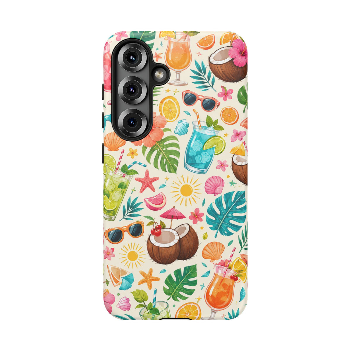 Tropical Cocktail Phone Case — Summer Beach Pattern iPhone Case
