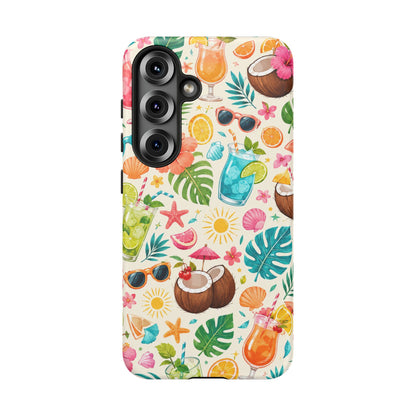 Tropical Cocktail Phone Case — Summer Beach Pattern iPhone Case