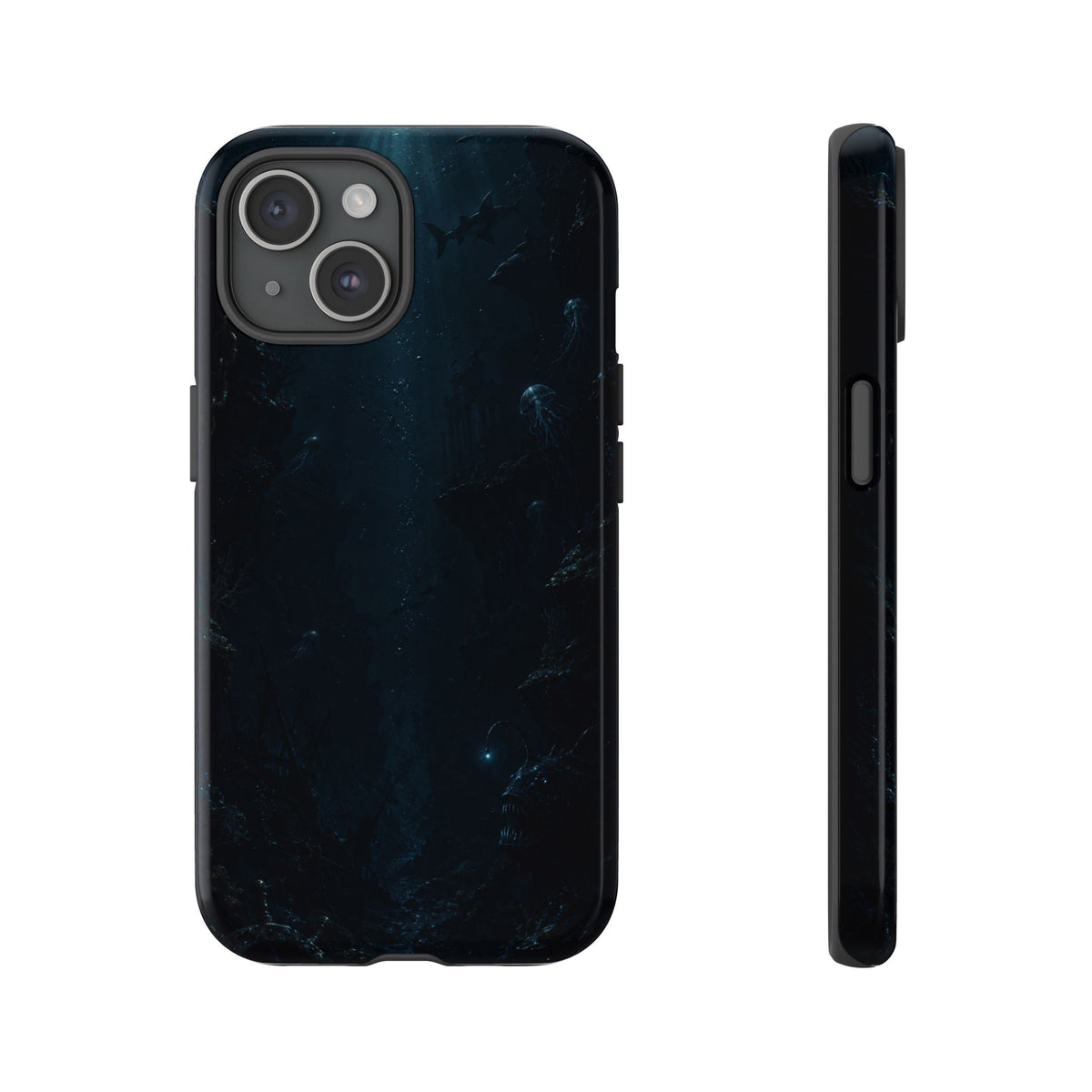 Dark Sea Trench Tough Phone Case — Protective Stylish iPhone Cover