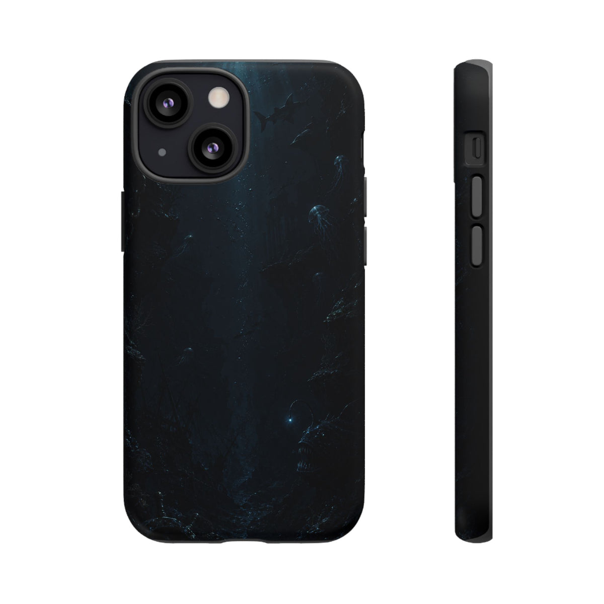 Dark Sea Trench Tough Phone Case — Protective Stylish iPhone Cover