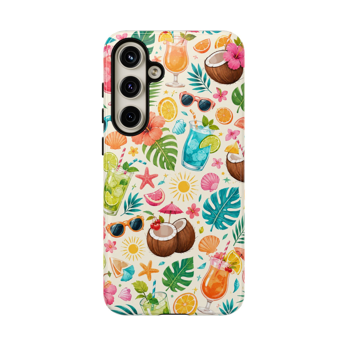 Tropical Cocktail Phone Case — Summer Beach Pattern iPhone Case