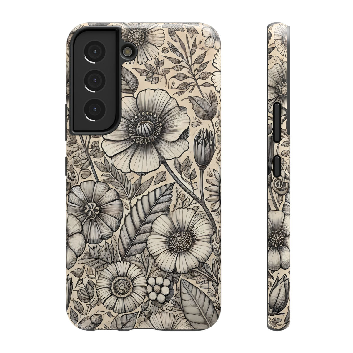 Paper Flowers Impact-Resistant Case