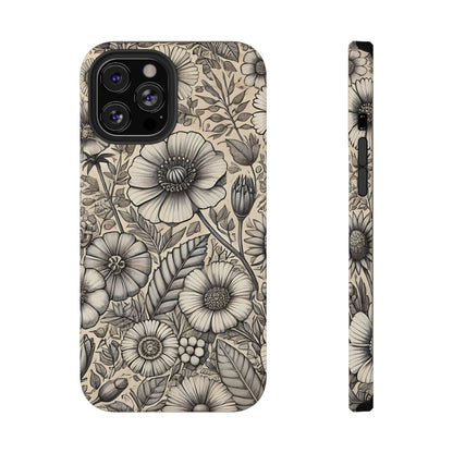 Paper Flowers Impact-Resistant Case