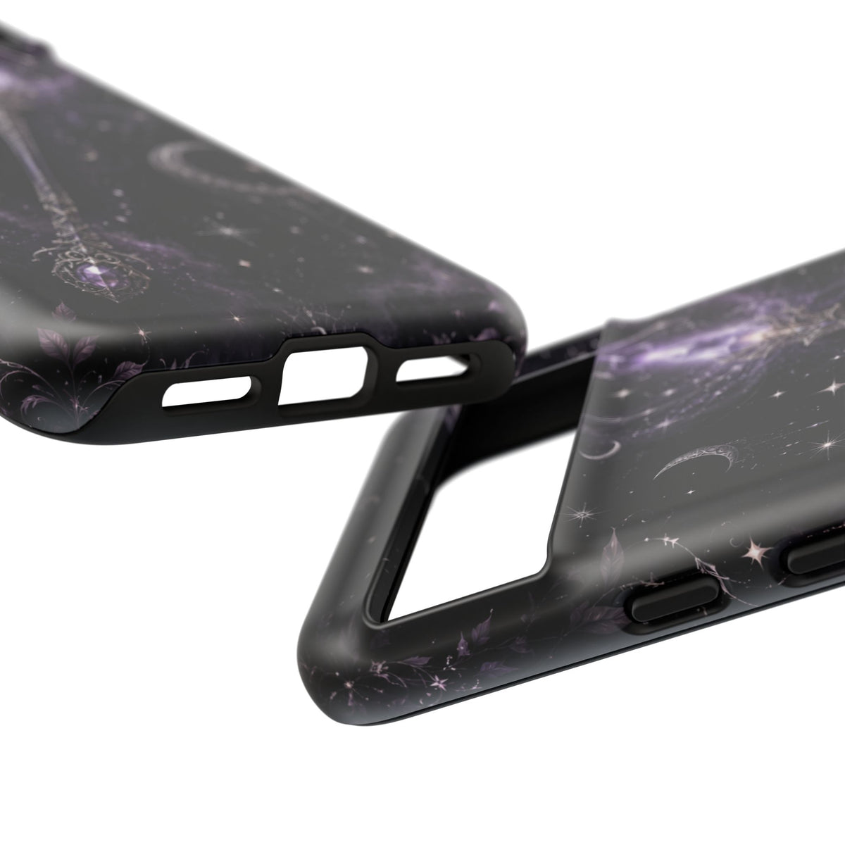 Celestial Magic Wand Phone Case — Mystic Moon & Stars Galaxy Tough Case