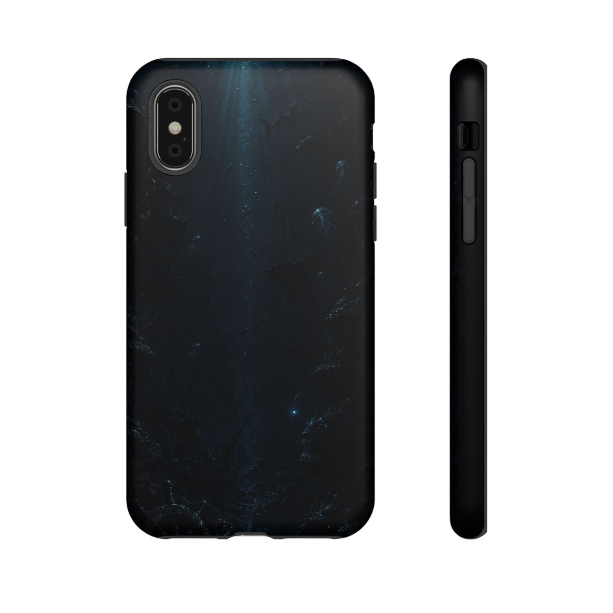 Dark Sea Trench Tough Phone Case — Protective Stylish iPhone Cover
