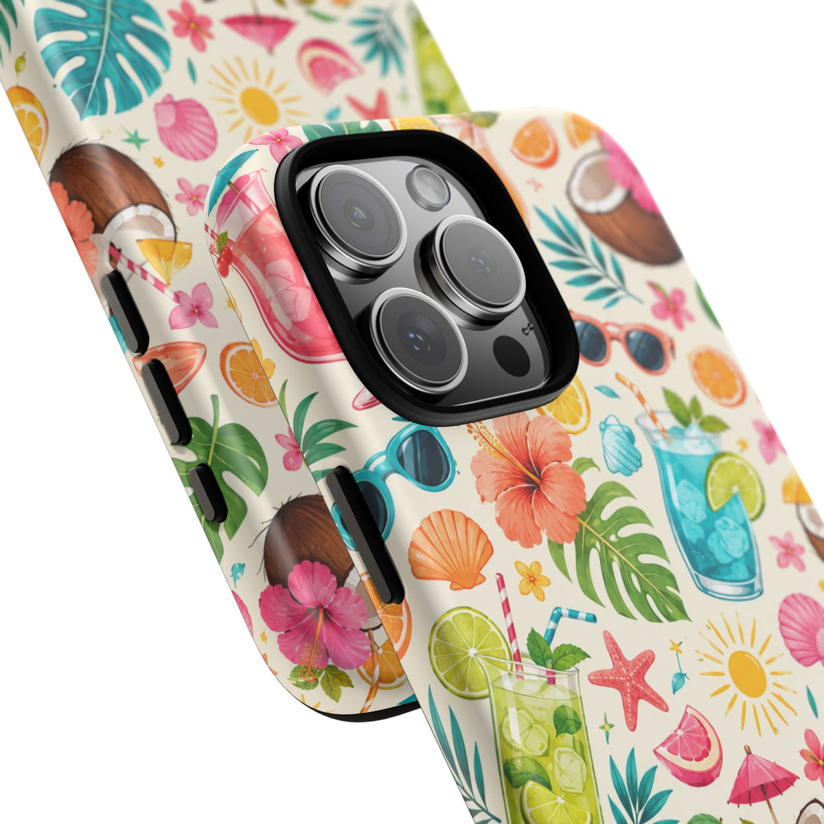 Tropical Cocktail Phone Case — Summer Beach Pattern iPhone Case