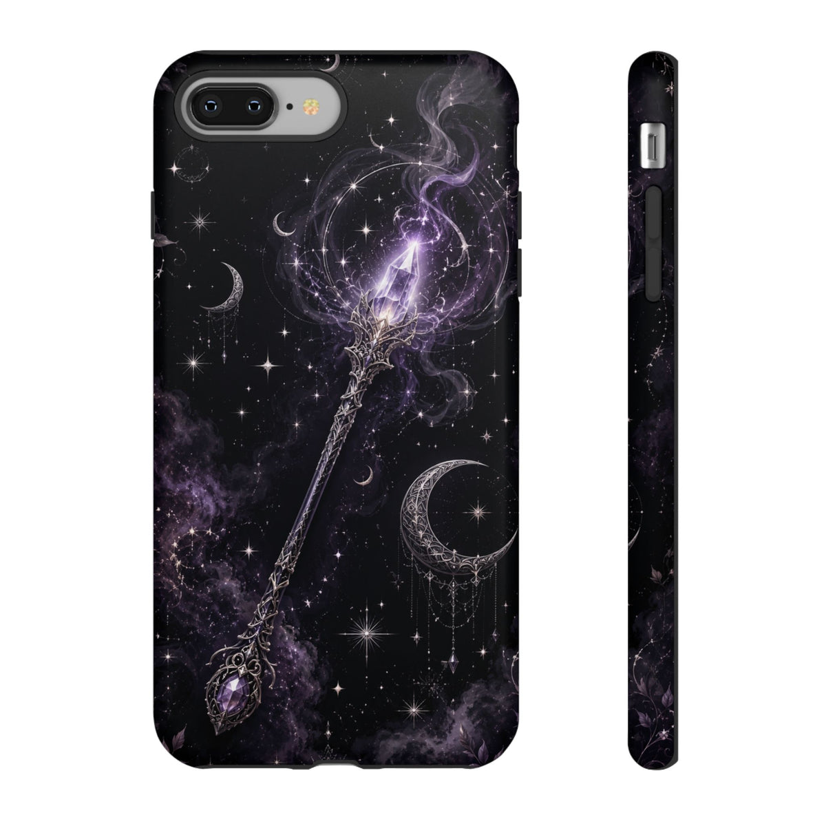 Celestial Magic Wand Phone Case — Mystic Moon & Stars Galaxy Tough Case