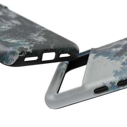 Mountain Landscape Phone Case — Misty Peaks Protective Tough Case