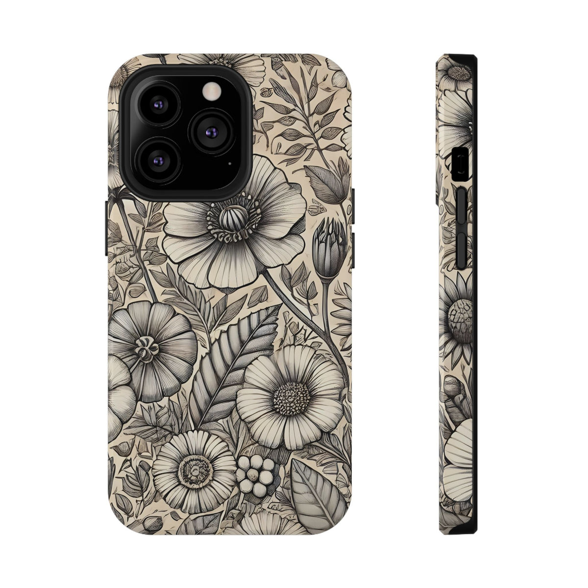 Paper Flowers Impact-Resistant Case