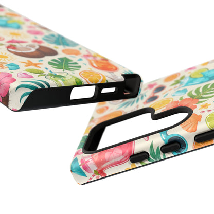 Tropical Cocktail Phone Case — Summer Beach Pattern iPhone Case