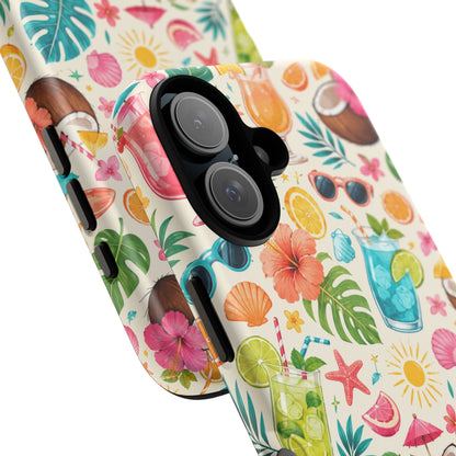 Tropical Cocktail Phone Case — Summer Beach Pattern iPhone Case