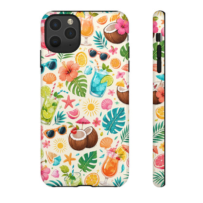 Tropical Cocktail Phone Case — Summer Beach Pattern iPhone Case