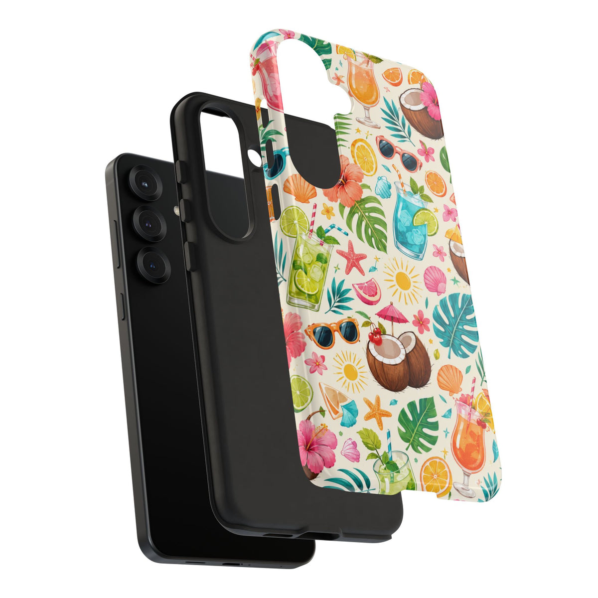 Tropical Cocktail Phone Case — Summer Beach Pattern iPhone Case