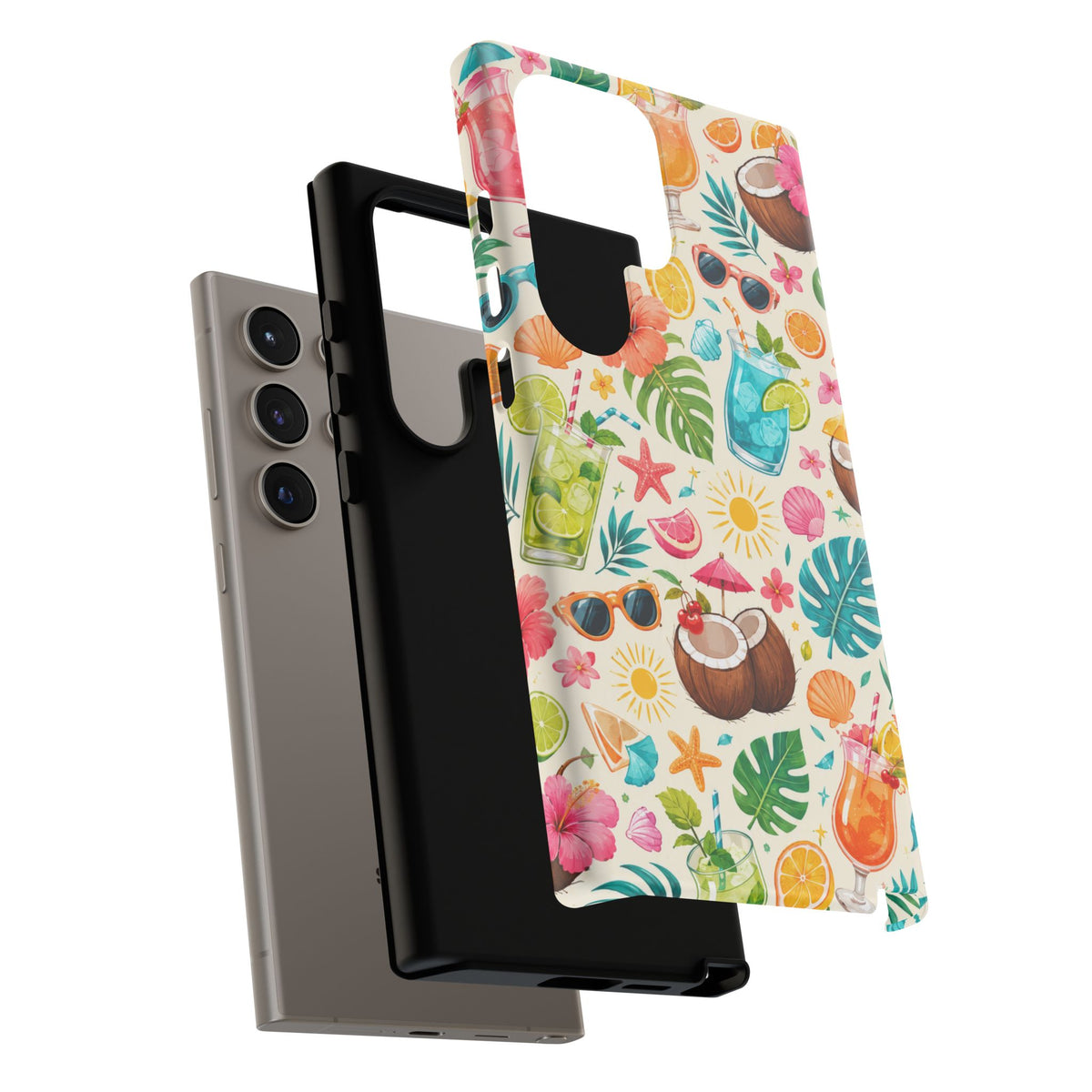 Tropical Cocktail Phone Case — Summer Beach Pattern iPhone Case