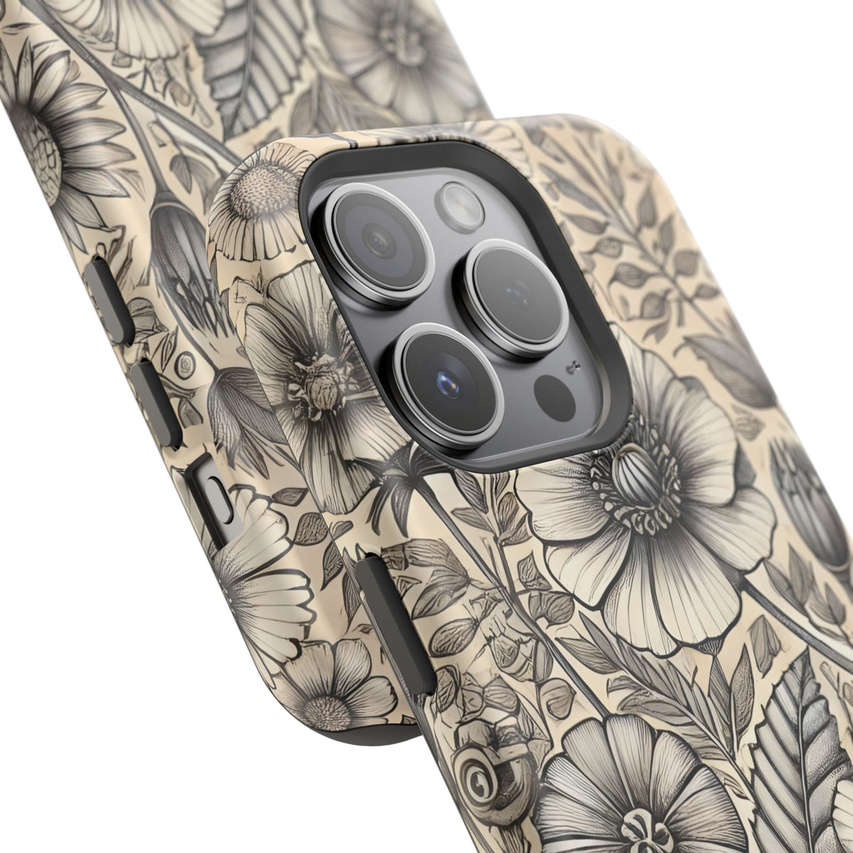 Paper Flowers Impact-Resistant Case