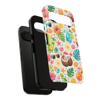 Tropical Cocktail Phone Case — Summer Beach Pattern iPhone Case