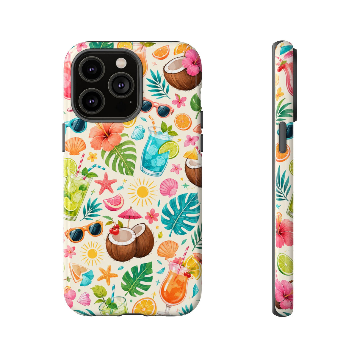 Tropical Cocktail Phone Case — Summer Beach Pattern iPhone Case